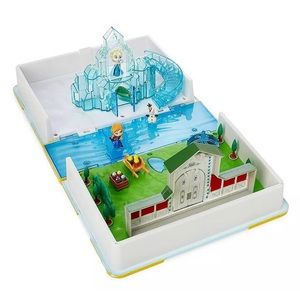 Disney Parks Frozen Princess Elsa & Anna Olaf Storybook Castle Playset NEW